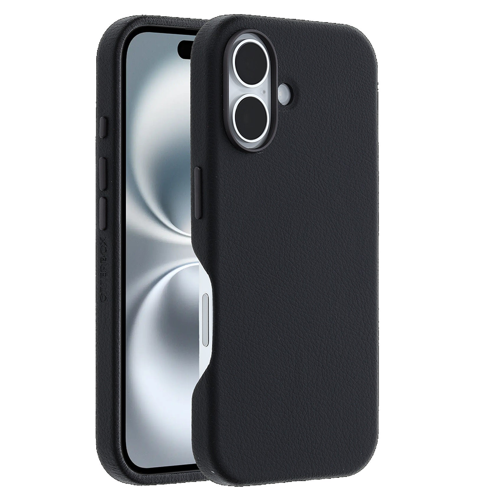 OtterBox Symmetry MagSafe Cactus Leather Apple iPhone 16 Plus (6.7') Case Black-(77-96285),DROP+ 3X Military Standard,Pocket friendly,7 Years Warranty