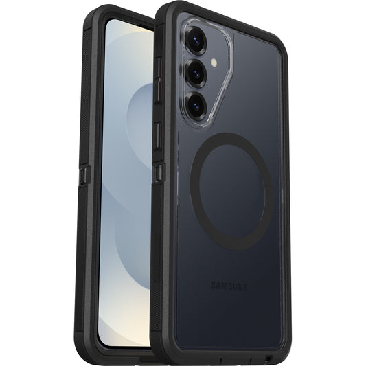 OtterBox Defender Pro XT Clear Samsung Galaxy S26+ 5G (6.7') Case Dark Side (Clear/Black) - (77-99897), DROP+ 7X Military Standard, 7 Years Warranty