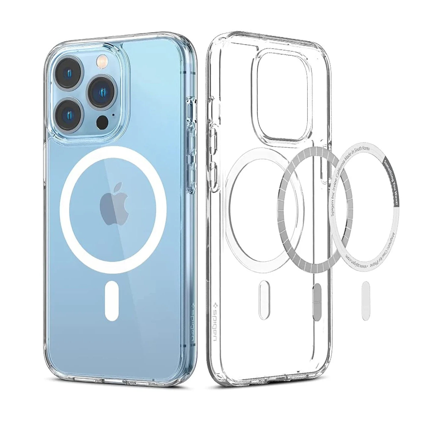USP Apple iPhone 8 Plus/ iPhone 7 Plus (5.5') Clear Case with MagSafe - Built-in magnets, Scratch Resistant, Crystal Clear, 3 Years Warranty, ACWMS7P