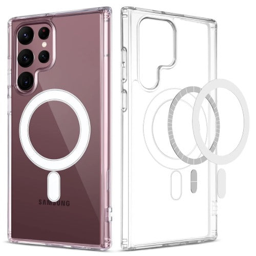 USP Samsung Galaxy S26 Ultra 5G (6.9') Magsafe Hard Crystal Clear Case - TPU Backplate, Rubberized Border , Scratch Resistant , 3 Years Warranty, acwmss26u