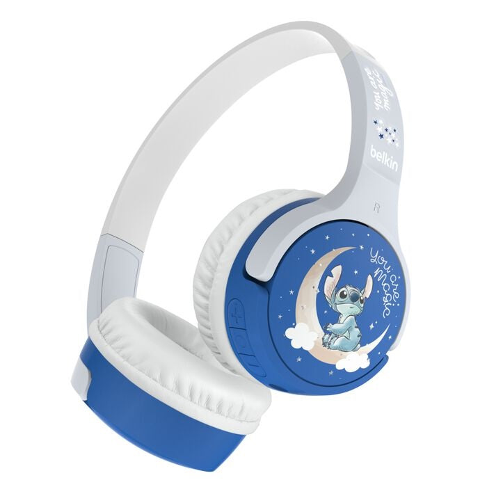 Belkin SoundForm Mini New Wireless On-Ear Headphones for Kids (Disney Collection) - (AUD002qcLSV3-D),85db Volume,30 hours of Playtime,2 Years Warranty, AUD002qcLSV3-DY