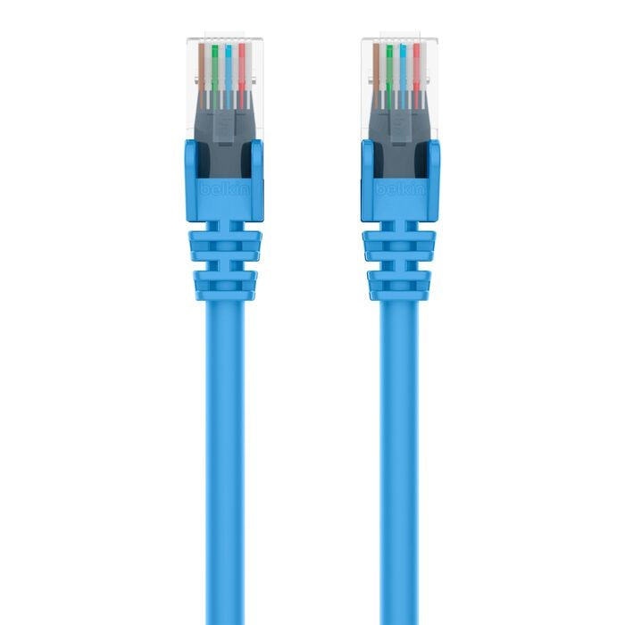 Belkin Cat6 Network Cables (5M) - Blue (A3L980bt05MBLUS), Exceeds 500MHz In Performance Tests, Snagless Prevents Breaking & Cracking, 2 Years Warranty