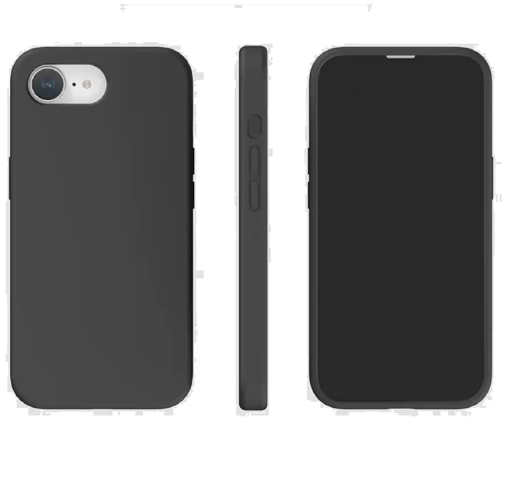 USP Apple iPhone 17e / iPhone 16e (6.1') Silicon Case Black - Two Tough Layers, Port Covers, No Slip Grippy Edges, Anti-fall ,3 Years Warranty, CBALCHI16E