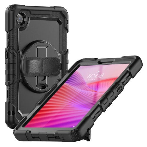 USP Rugged Samsung Galaxy A11/ Tab A9 (8.7') Case Black - Built-in-Kickstand, Hand & Shoulder Strap, DropProof, 3 Years Warranty, HDTA11A9