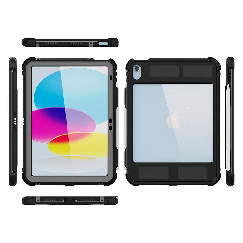 USP Apple iPad (11') (A16) (11th Gen) / iPad (10.9') (10th Gen) WaterProof Case Black-Support Smart Control Keyboard, 360° Rotation, 3 Years Warranty, HDTWP10.9