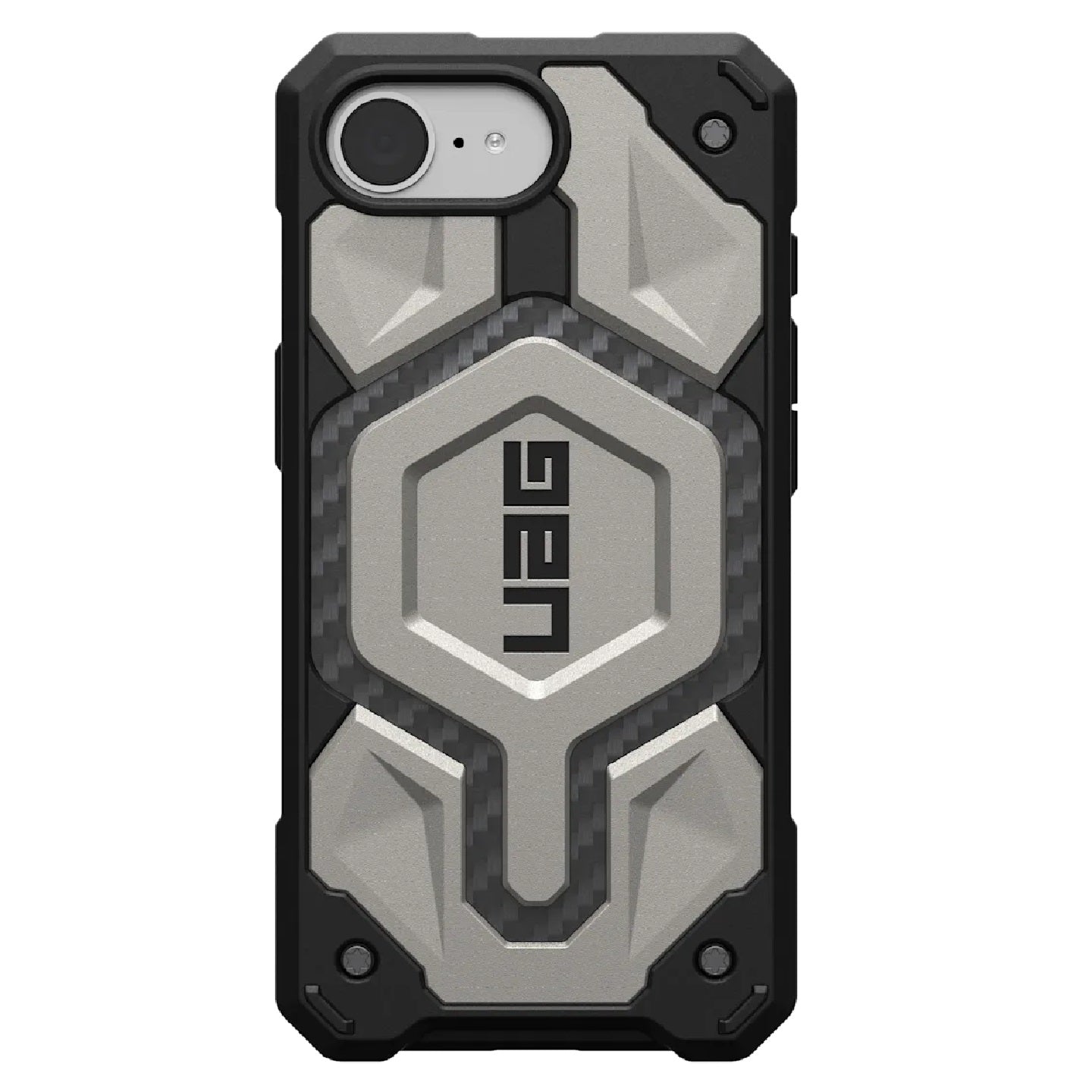 UAG Monarch Pro MagSafe Apple iPhone 17e /  iPhone 16E Refresh /  iPhone 16E (6.1') Rugged Case-Titanium (114497113636), 10 Years Warranty