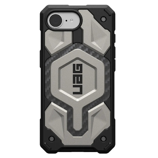 UAG Monarch Pro MagSafe Apple iPhone 17e /  iPhone 16E Refresh /  iPhone 16E (6.1') Rugged Case-Titanium (114497113636), 10 Years Warranty