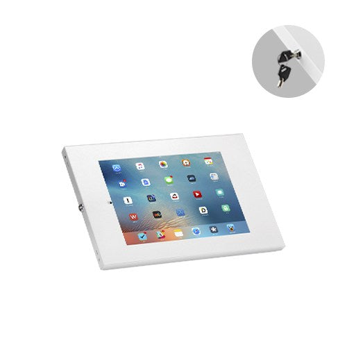 Brateck Anti-Theft Wall-Mounted Tablet Enclosure Fit most 9.7' to 11' tablets including iPad, iPad Air, iPad Pro,- White 226x343x22.5mm, PAD34-01
