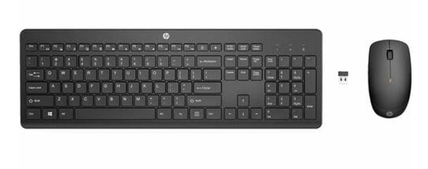 HP 235 USB Wireless Keyboard & Mouse Combo Reduced-sized & Low-Profile Quiet Keys Easy Cleaning Plug & Play for Notebook Desktop PC MAC ~1Y4D0AA, 1Y4D0UT