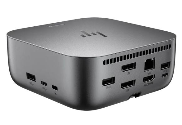HP Dock G6 Thunderbolt 4 Docking Station - 100W Power Delivery 3xDisplays 2xDP 1xHDMI 3xUSB-A 2xUSB-C 1xTB4 2.5GbE RJ45 for HP Notebook PC, 9X472UT