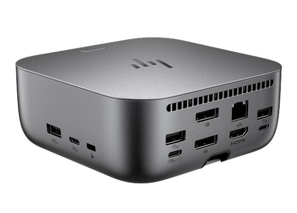 HP Dock G6 Thunderbolt 4 Ulltra Docking Station - 180W Power Delivery 4xDisplays 2xDP 1xHDMI 4xUSB-A 2xUSB-C 1xTB4 2.5GbE RJ45 for HP Notebook PC, 9X481UT