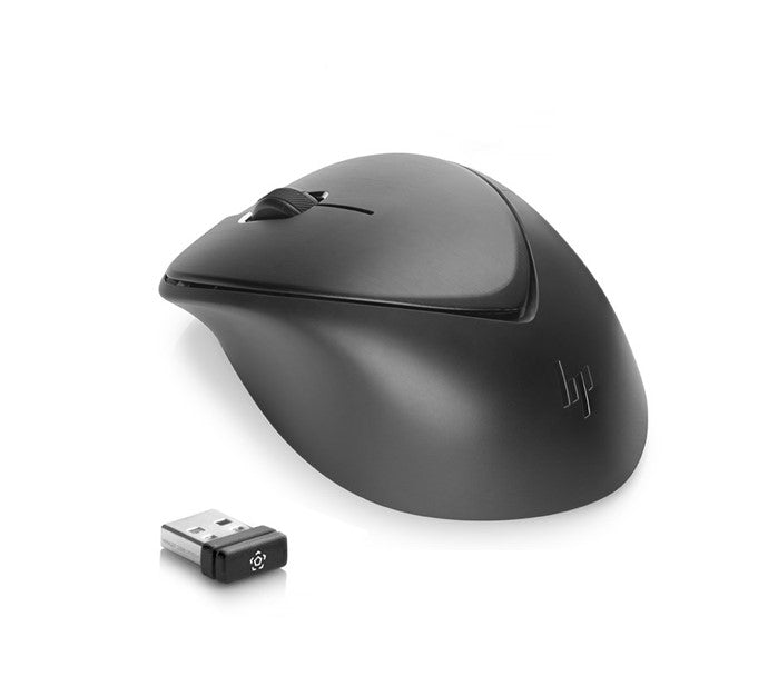 HP Premium Wireless Mouse 1600DPI High-Performance Hyper-Fast Scroll Soft-Touch fits Left/Right Hand Fingerprint Resistant Recharge USB Cable, 1JR31AA