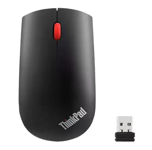 LENOVO ThinkPad Essentials Compact Wireless Mouse 2.4 GHz Wireless via Nano USB 1200 DPI Optical sensor Supported PC with USB port 1 Year Warranty, 4X30M56887