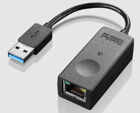 LENOVO ThinkPad USB3.0 to Ethernet Adapter - Connect your Notebook and Desktop to Ethernet Connections, 4X90S91830