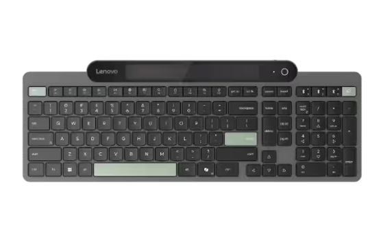 LENOVO Self-Charging Bluetooth Keyboard-US English Bluetooth 5.1 USB-C Uses fast-charging Free from Batteries Three-Device Cycling 108 Keys 3yr WTY, 4Y41R69489