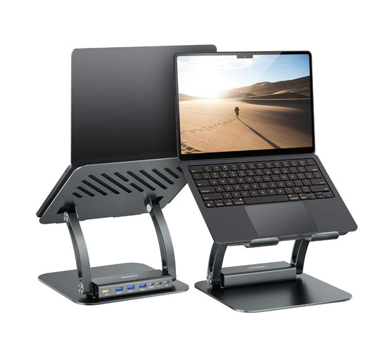 mbeat Stage P6 Laptop Stand with USB-C Dock, MB-STD-P6GRY