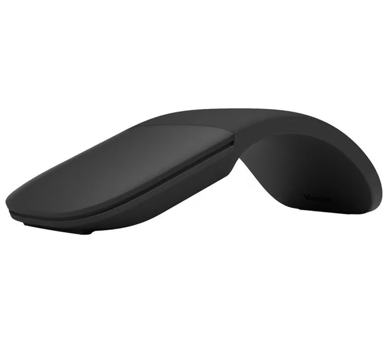 Microsoft Surface Arc Wireless Mouse curved design Surface Pro 11/10/8/9/X /11 Laptop 7/6/5/4- Black, CZV-00101
