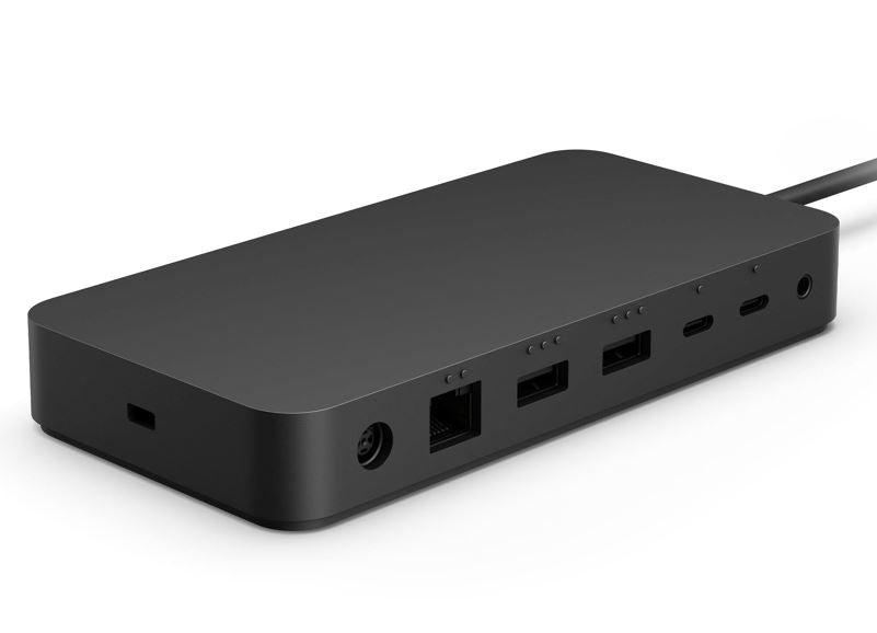 Microsoft Surface Thunderbolt 4 Dock Station 4K 165W 40Gbps USB-C USB-A 3.5mm Audio Jack 2.5G Ethernet Go2/3 Studio Pro 7/7+/8/9/X/10/11 Laptop 5/6/7, T8H-00014