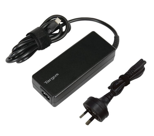 Targus 100W USB-C Charger - Compatible with USB-C Laptops, Tablets, Phones, Built-in Power Adapter, Up to 100W Power Delivery,1.8M Cable, 2YR WTY, APA108AU