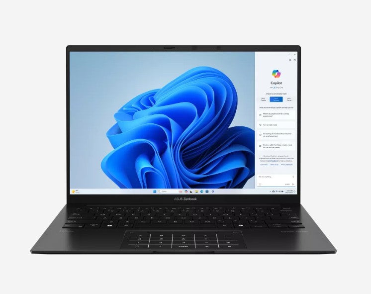 ASUS Notebook ASUS Zenbook 14 14' WUXGA OLED Notebook AMD Ryzen AI 7 445 DDR5X 32GB 1TB SSD Black Win 11 Home 1Y Warranty, UM3406GA-QD053W