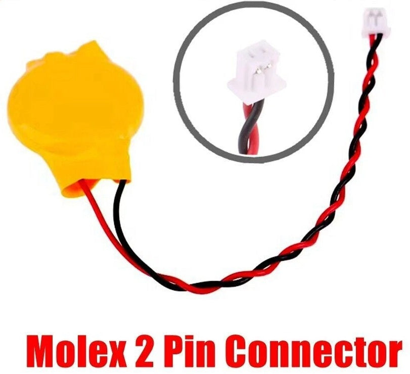 Leader Internal CMOS Battery CR2032 Molex 2 pin, NBCMOSBAT
