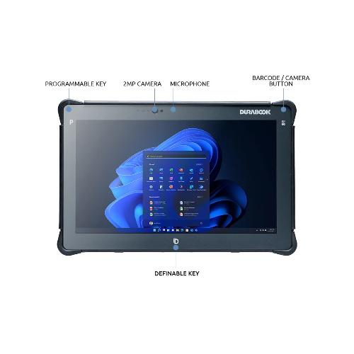 DURABOOK R11, 11.6' FHD, Intel Core i5-1235U, Windows 11, 8GB RAM, 256GB PCIe SSD,Wi-Fi 6E, Bluetooth v5.3, 2MP Front Camera, 3 year Warranty, R1G1P21AHAXX