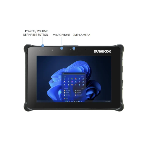 DURABOOK R8, 8' FHD, Intel Core i5-1230U, Windows 11, 8GB RAM, 256GB PCIe SSD,Wi-Fi 6E, Bluetooth v5.3, 2MP Front Camera, 3 year Warranty, R8H1P2DAHBXX
