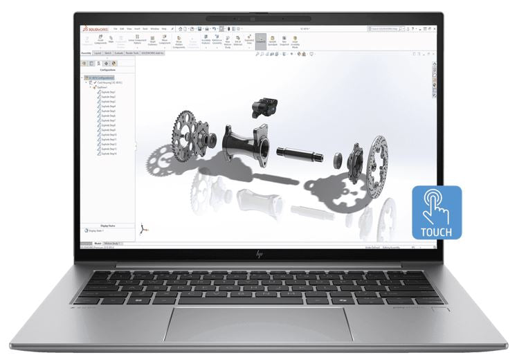 HP ZBook FireFly G11 14' WUXGA TOUCH Intel AI U7-155H 16GB DDR5 512GB SSD WIN 11 PRO RTX A500 Thunderbolt Fingerprint 3yrs OS 1.4kg Mobile Workstation, A1PG9PT