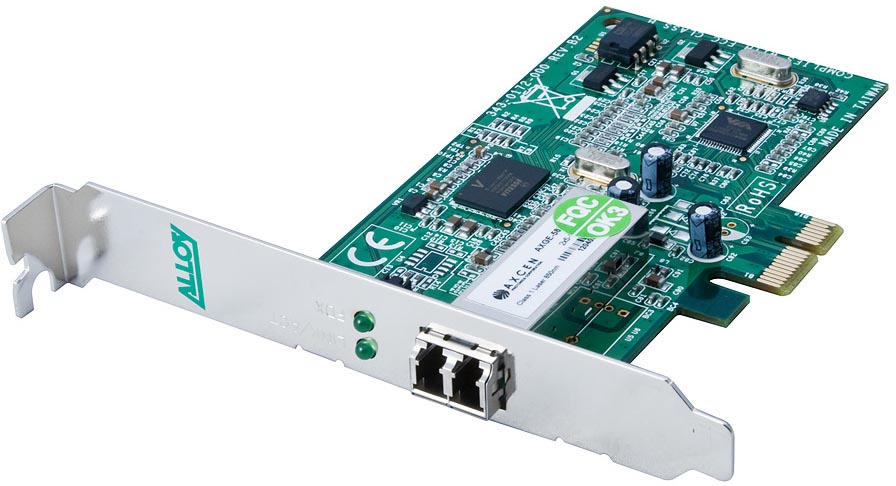 Alloy AN1000ELC PCI-E 1000Mb Multimode (LC) Fibre Network Adapter. 2Km