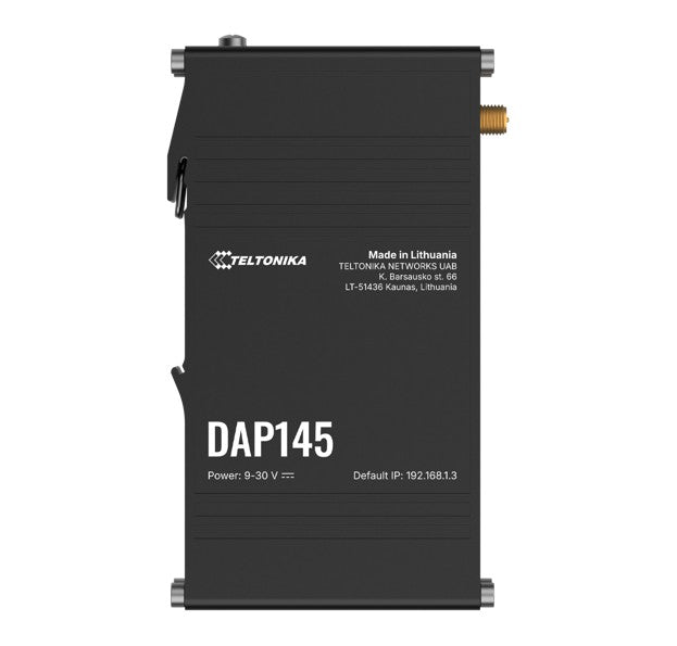 Teltonika DAP145 Industrial RS485 Wi-Fi 4 Access Point, Mesh-Ready with Fast Roaming & DIN-Rail Mount, Robust RS485-to-IP Bridging, PSU excluded, DAP145000000