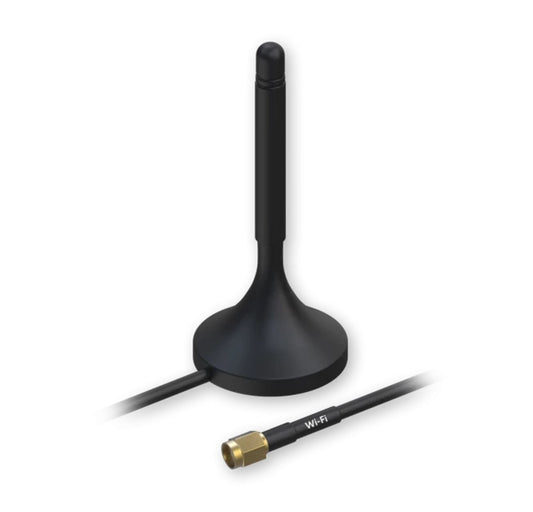 Teltonika WiFi Magnetic SMA Antenna - 2.4GHz 1.5m Cable Length, PR1KRF30