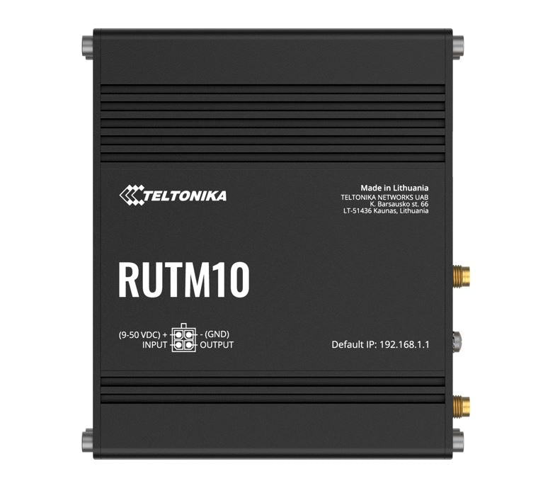 Teltonika RUTM10 wired with 4x Gigabit Ethernet ports, Dual-band Wi-Fi, 128 tag/port-based VLANs, PSU included, RUTM10000300