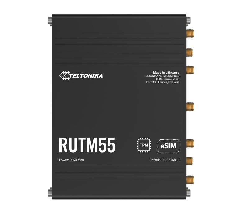 Teltonika RUTM55 Dual 5G Router, Dual SIM & eSIM, Telit 5G Modem, Auto-Failover,, RUTM55000000