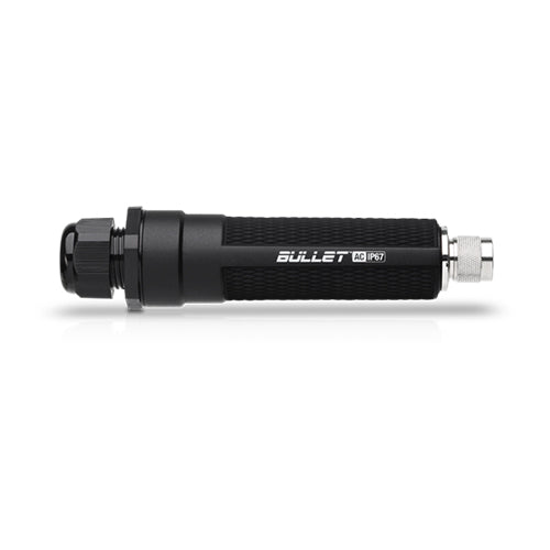 Ubiquiti Bullet, Dual Band, 802.11 AC, Titanium Series - Used for PtP / PtMP links - Uses N-Male Connector for Antenna Couple, BulletAC-IP67