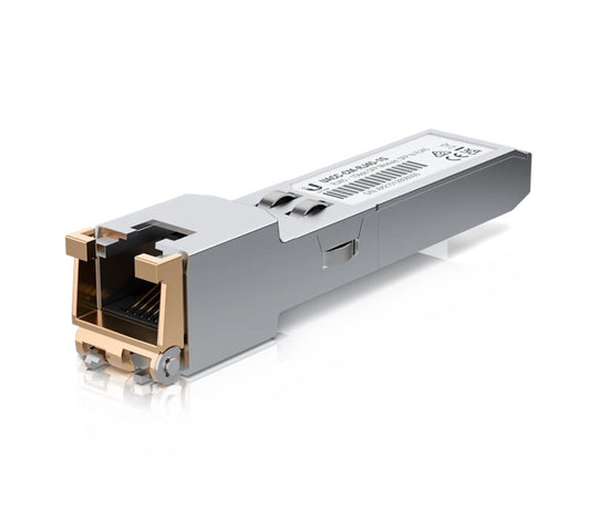 Ubiquiti SFP to RJ45 Transceiver Module, 1000Base-T Copper SFP Transceiver, 1Gbps Throughput Rate, Supports Up to 100m, UACC-CM-RJ45-1G