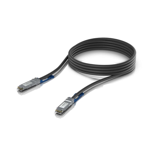 Ubiquiti 100G Direct Attach Cable, Cable length 3m, Single Pack, QSFP28 Direct Attach Cable With A 100 Gbps Max Data Rate, UACC-DAC-QSFP28-3M