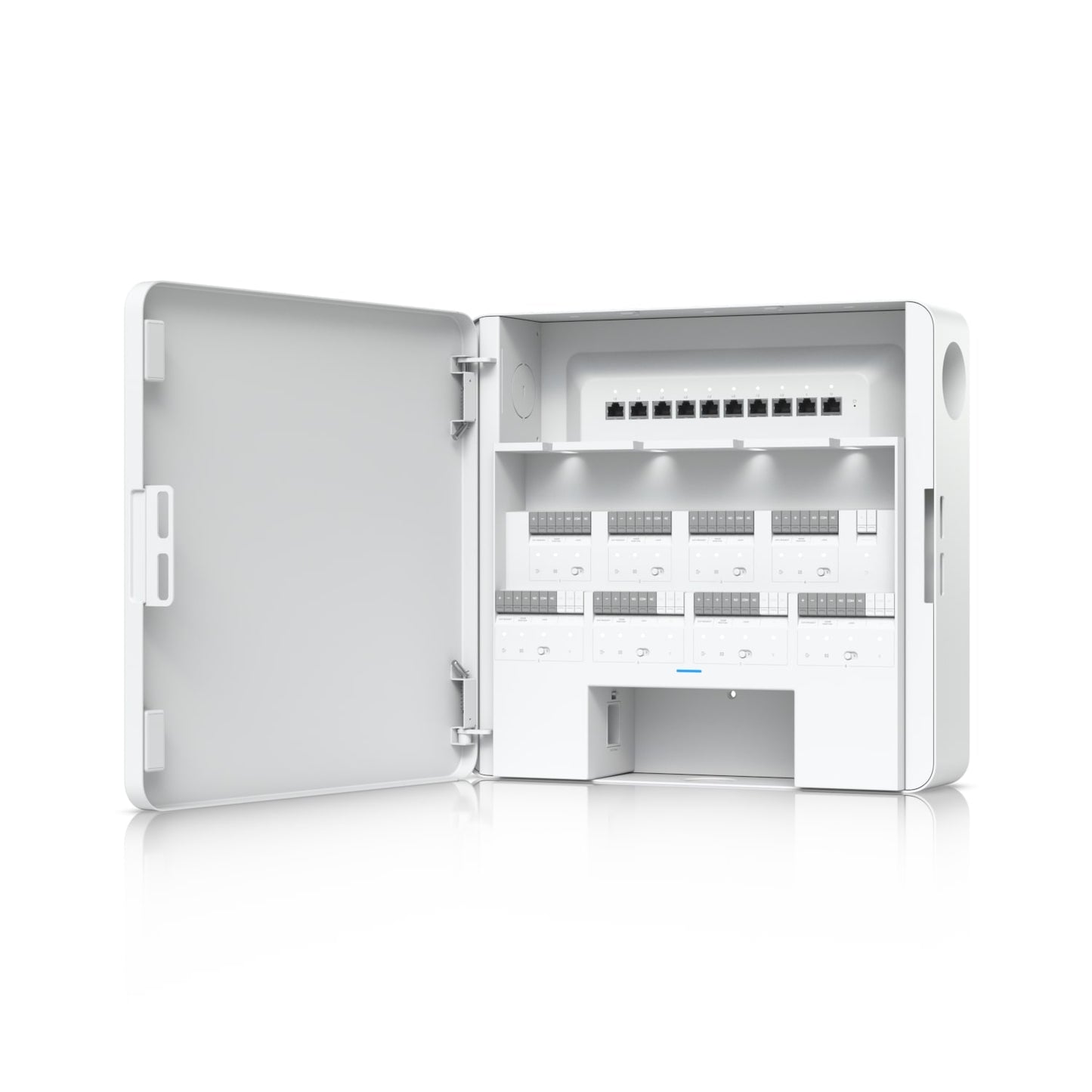 Ubiquiti Enterprise Access Hub, With Entry And Exit Control to Eight Doors, Battery Backup Support,(8) Lock terminals (12V or Dry), EAH-8
