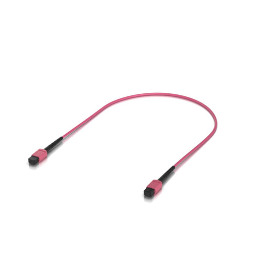 Ubiquiti Indoor OM4 Multi-mode Fiber Patch Cable, 0.5M, Single-pack, With MPO-12 Type B UPC Connectors, Designed For 100G Applications, UACC-OFC-MA-MPMP-0.5M