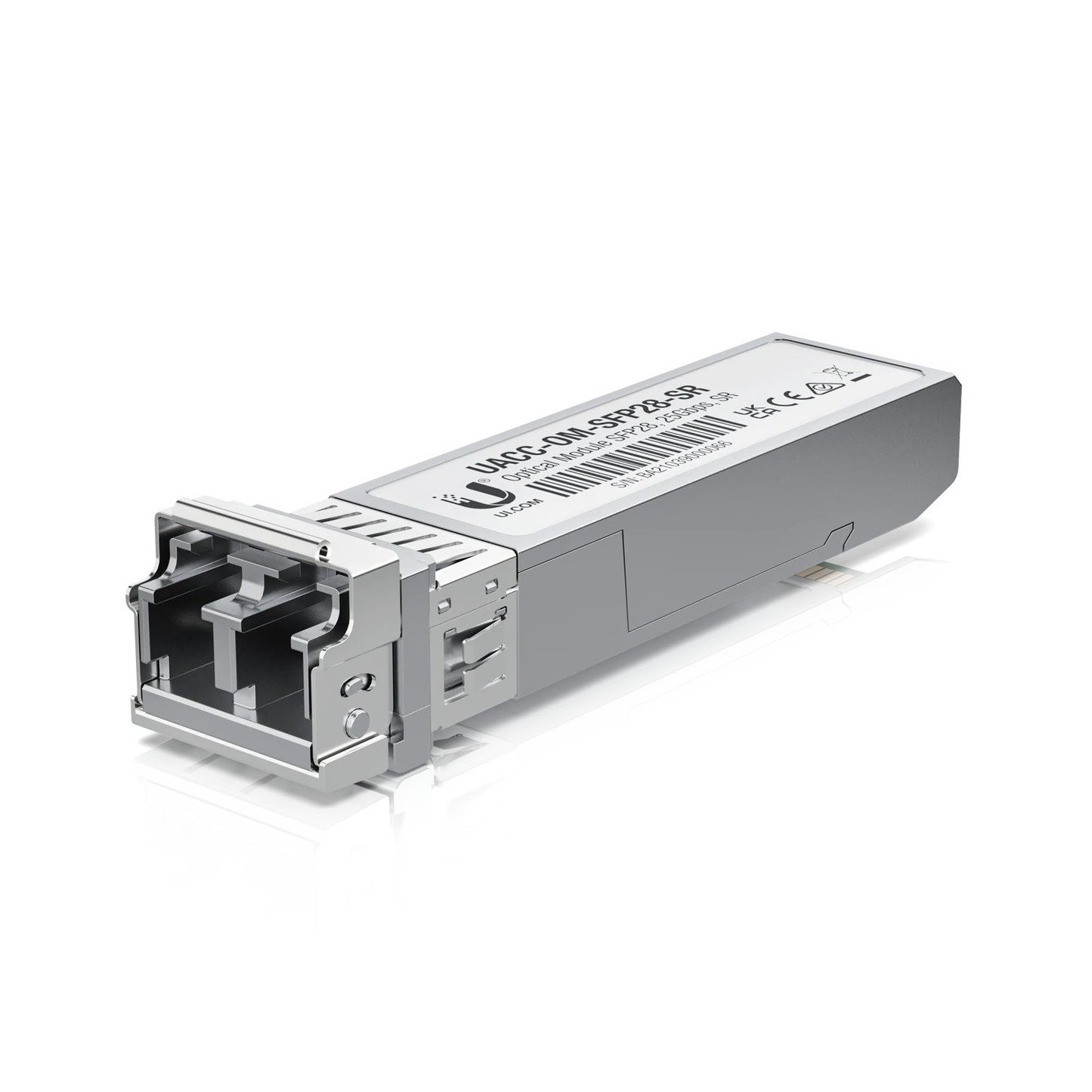 Ubiquiti 25 Gbps Multi-Mode Optical Module, Short-range, SFP28-compatible Optical Transceiver Module, Connections Up To 100 m, UACC-OM-SFP28-SR