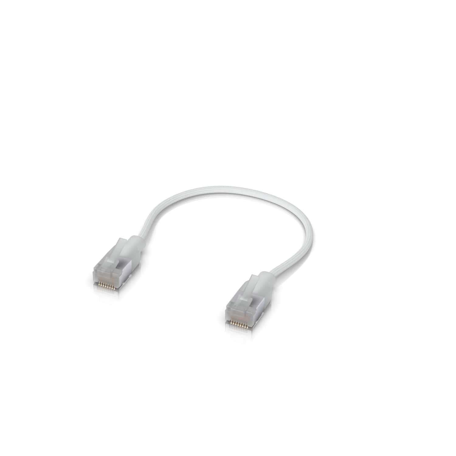 Ubiquiti UniFi Premium Patch Cable,0.15M, Single-Pack, White, Ultra-Thin Braided Patch Cable, Designed Optimized 10GbE Networking, UACC-Cable-Patch-EL-C6A-0.15M-W