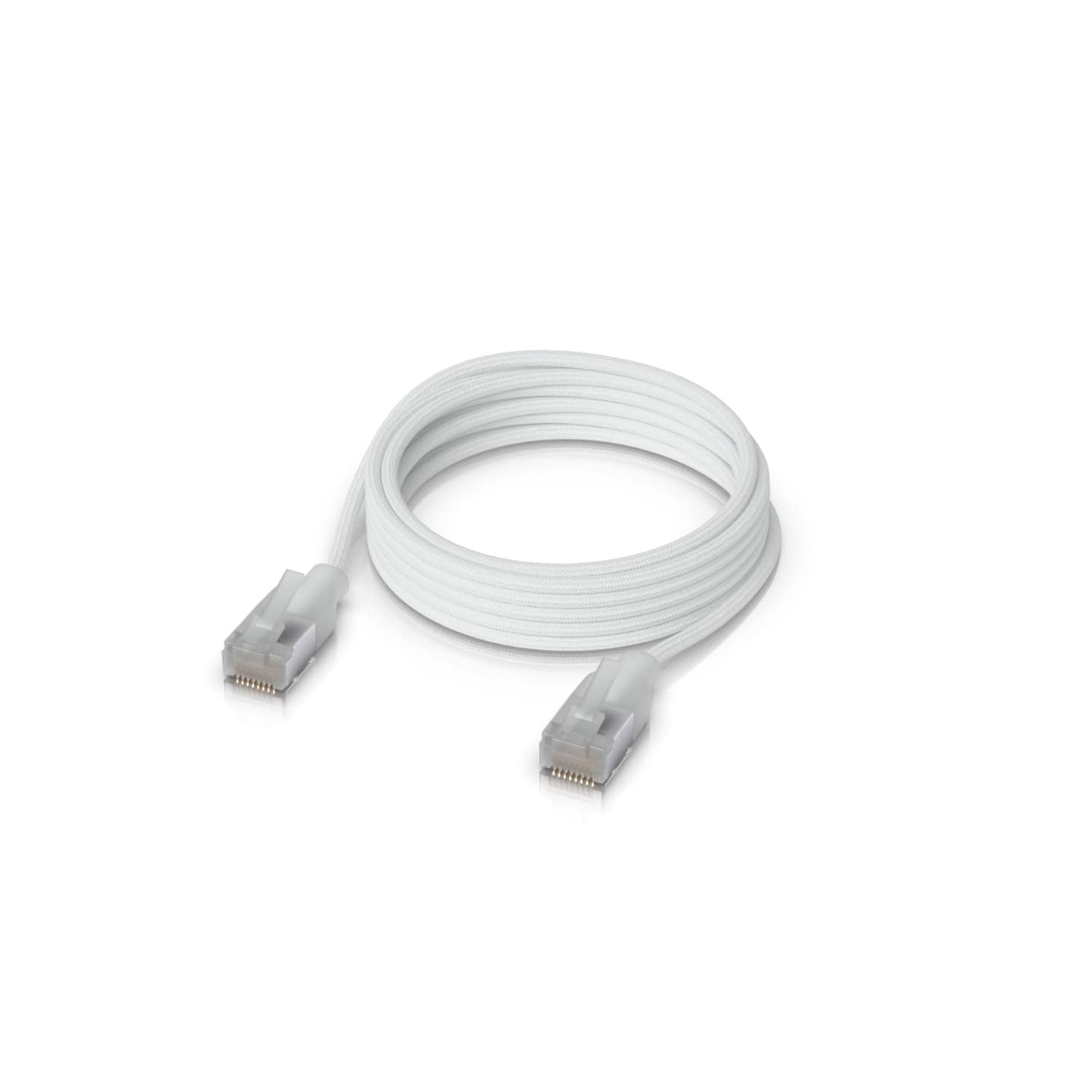 Ubiquiti UniFi Premium Patch Cable, 5M, White, Ultra-thin Braided Patch Cable, Designed And Optimized For 10 GbE Networking., UACC-Cable-Patch-EL-C6A-5M-W