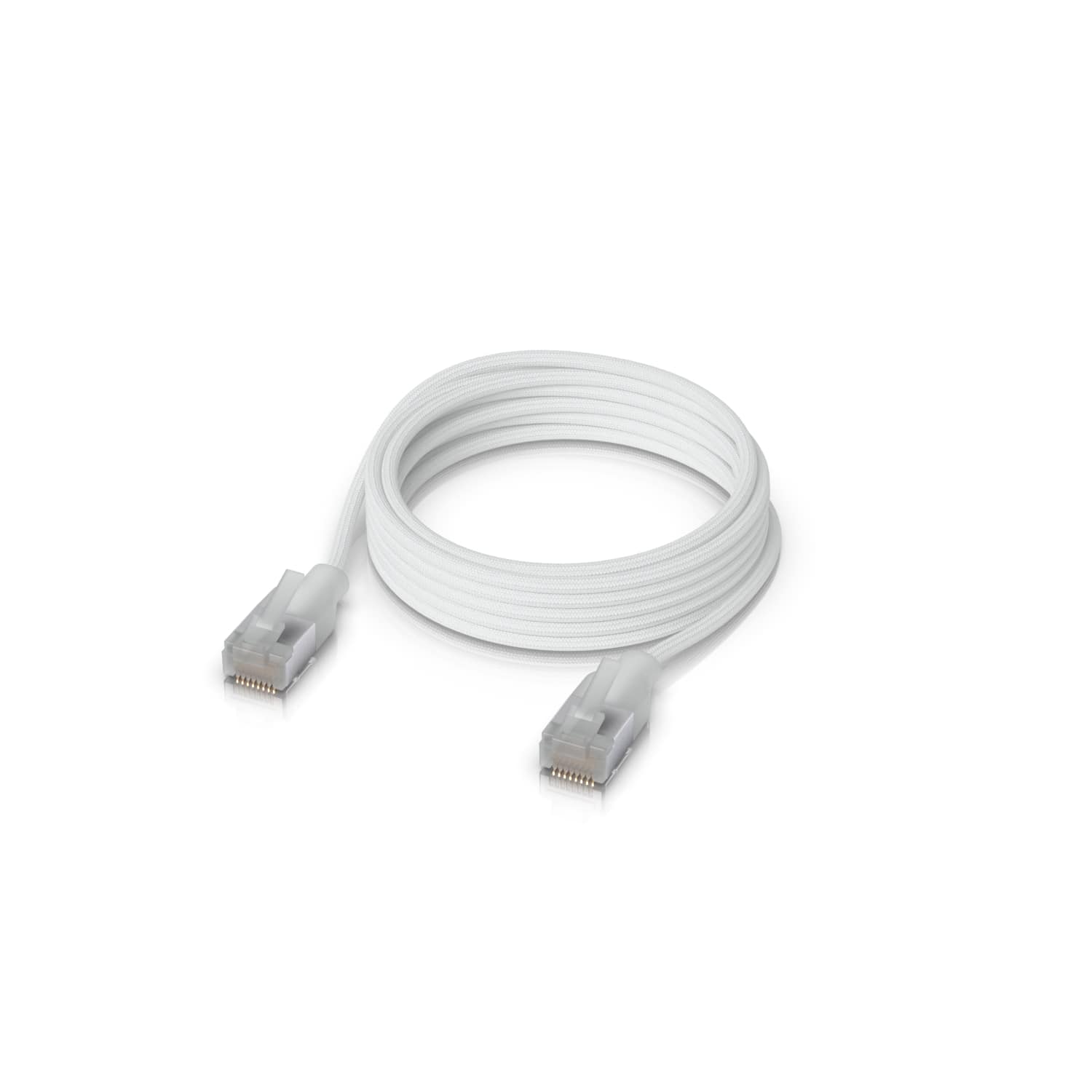 Ubiquiti UniFi Premium Patch Cable, 5M, White, Ultra-thin Braided Patch Cable, Designed And Optimized For 10 GbE Networking., UACC-Cable-Patch-EL-C6A-5M-W