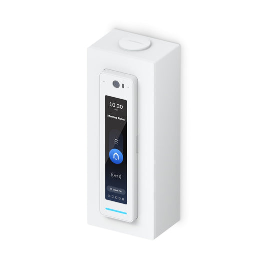 Ubiquiti Reader Pro Junction Box,White,For UniFi Professional Access Readers&Doorbells,Sup Flat Surface Mounting & Attachment to 3/4' Coduit, UACC-Reader-Pro-JB-W