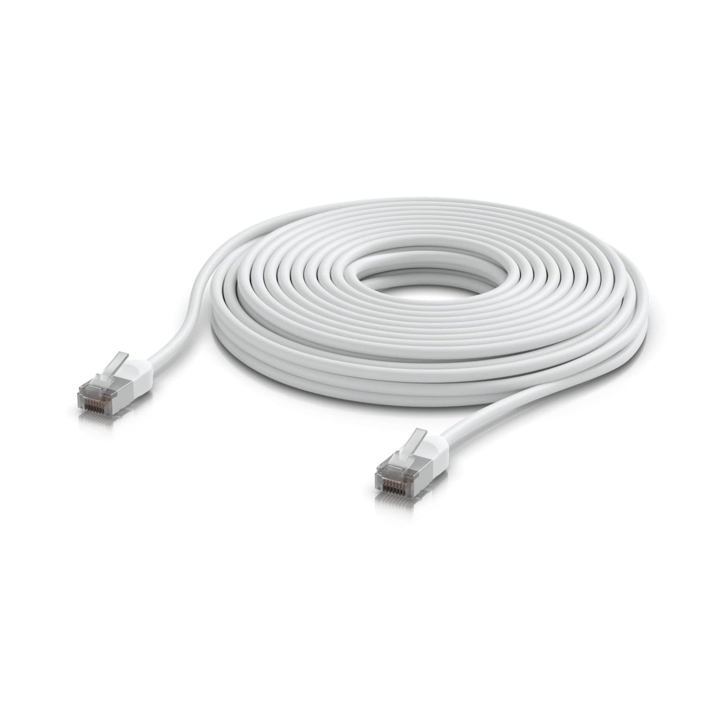 Ubiquiti UniFi Premium Patch Cable Outdoor, 12M, White, Ultra-thin, Rugged, Shielded Patch, Designed &Optimized, For 10 GbE networking, 2Yr Warr, UACC-Cable-Patch-Outdoor-C6A-12M-W