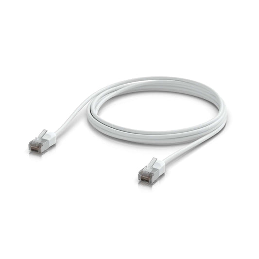 Ubiquiti UniFi Premium Patch Cable Outdoor, 3M, White, Ultra-thin, Rugged, Shielded Patch, Designed &Optimized, For 10 GbE networking, 2Yr Warr, UACC-Cable-Patch-Outdoor-C6A-3M-W