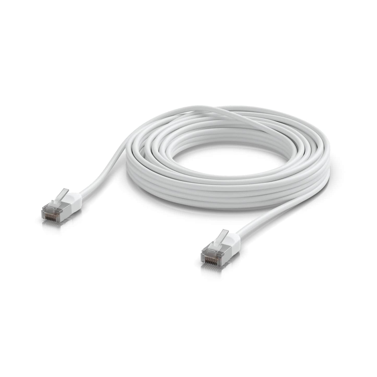 Ubiquiti UniFi Premium Patch Cable Outdoor, 8M, White, Ultra-thin, Rugged, Shielded Patch, Designed &Optimized, For 10 GbE networking, UACC-Cable-Patch-Outdoor-C6A-8M-W