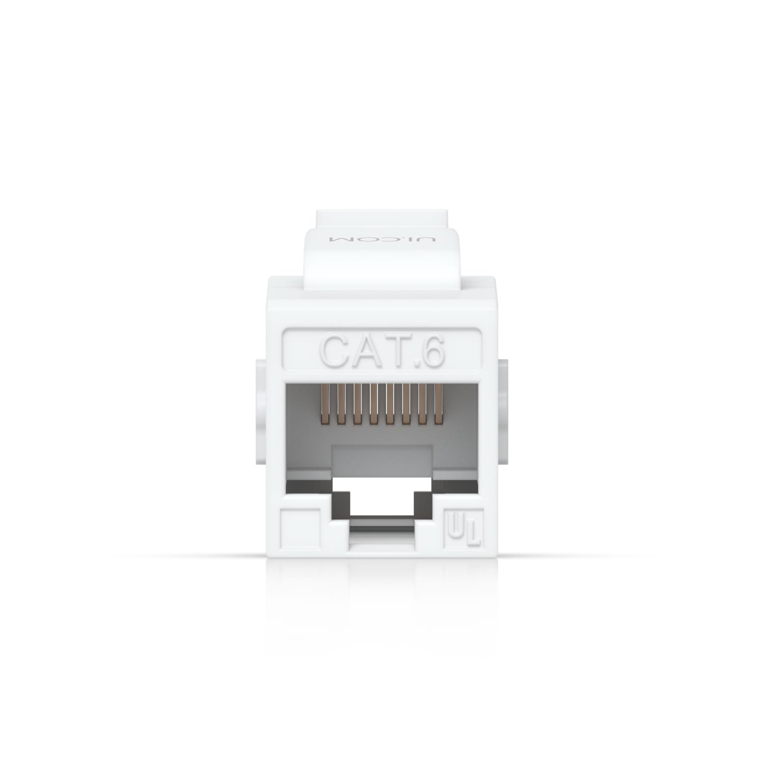 Ubiquiti Cat6 Keystone Coupler, 12-Pack, White, Pass-Through Cat6 Keystone Coupler For Connecting Pre-Terminated Ethernet Cables Seamlessly., UACC-Keystone-Coupler-C6