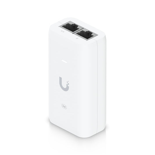 Ubiquiti PoE 802.11AF Adapter, Up to 15W of PoE Output, RJ45 Data Input, AC Cable With Earth Ground, Compatible injector for NHU-U6+, U-POE