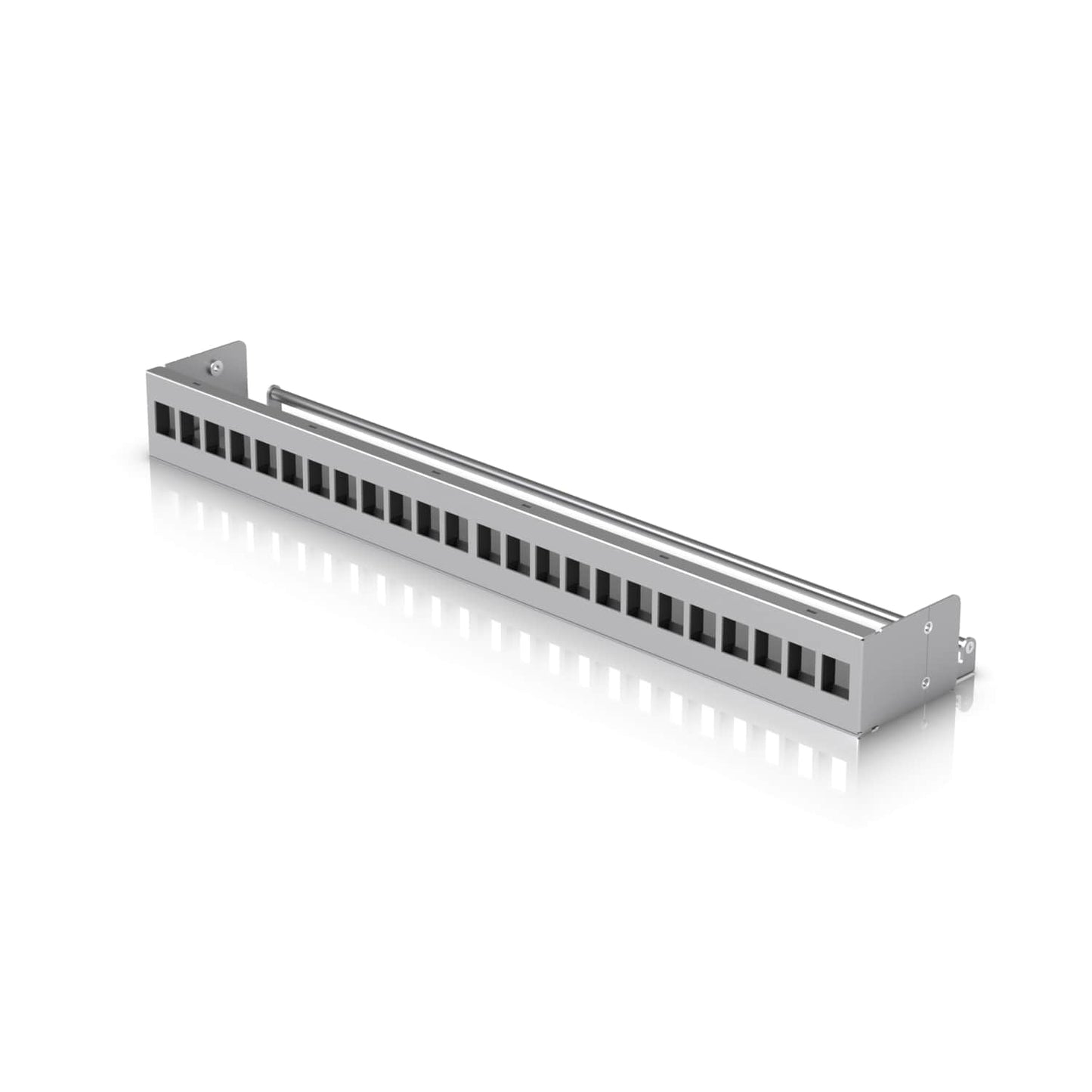 Ubiquiti 24-Port Blank Keystone Patch Panel, Silver, 1U 24-port, Ideal for Keystone Module Installation, UACC-Rack-Panel-Patch-Blank-24