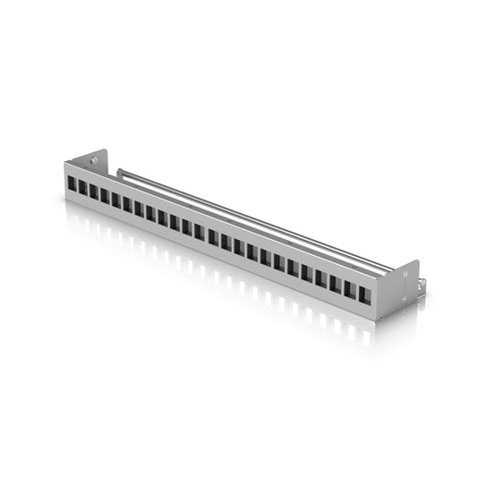Ubiquiti 24-Port Blank Keystone Patch Panel, Silver, 1U 24-port, Ideal for Keystone Module Installation, UACC-Rack-Panel-Patch-Blank-24